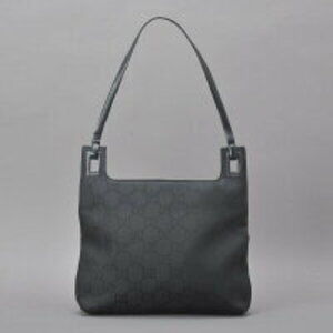 Gucci shoulder nylon bag black leather occasions GG tote bags